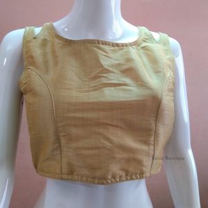 Gold saree blouse